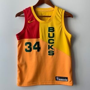 Milwaukee Bucks #34 Giannis Antetokounmpo City Edition Swingman Jersey